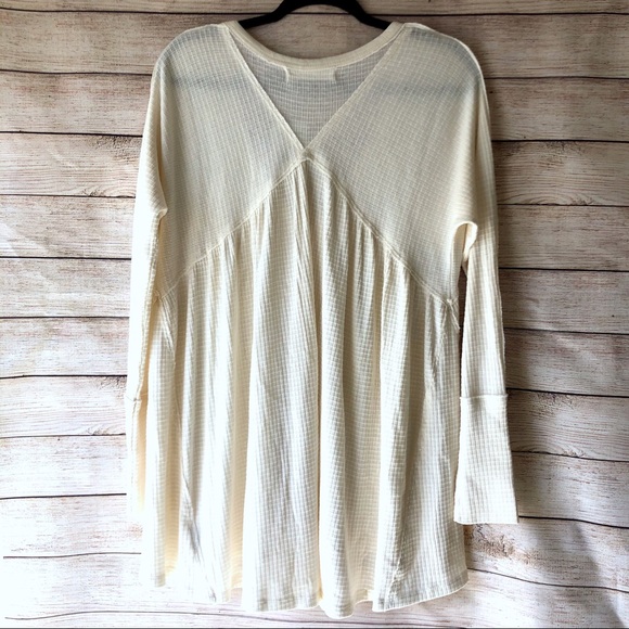Free People Citrine Thermal Henley Top NWT - Picture 4 of 8